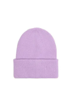Outlet Różówa czapka beanie z dodatkiem wiskozy Czapki