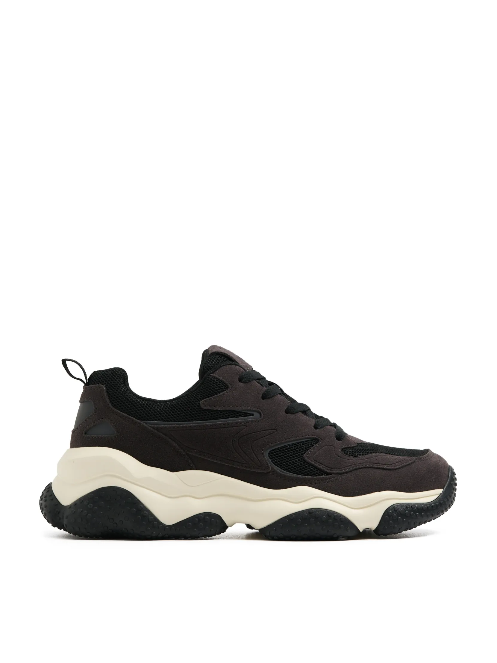 Outlet Sneakersy z elementami skórzanymi Sneakersy