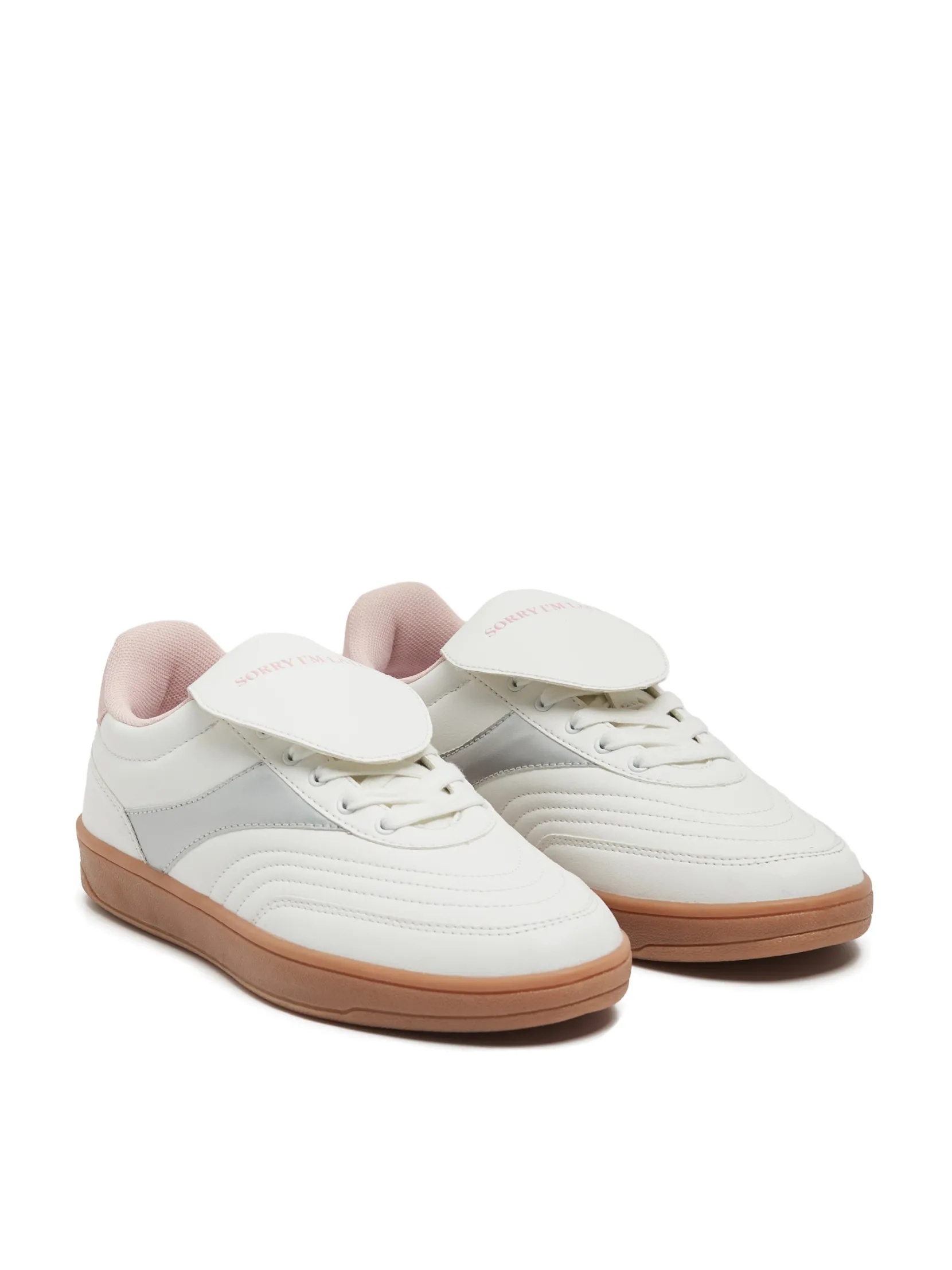 Outlet Sneakersy z ozdobnymi wstawkami Sneakersy