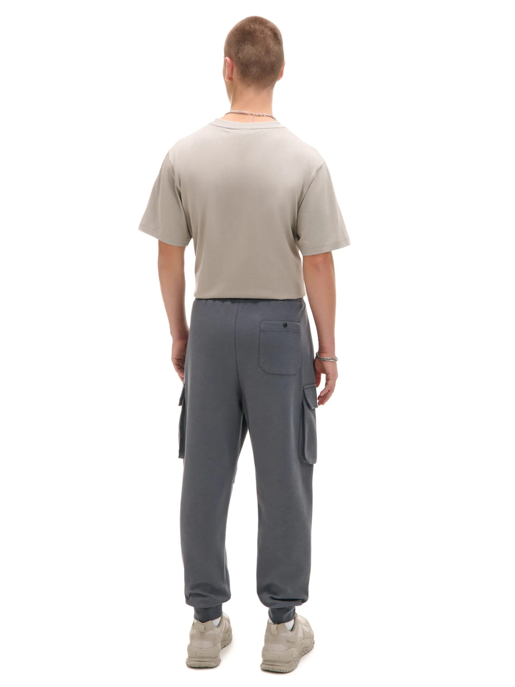 Discount Solidne dresowe joggery regular z kieszeniami Spodnie