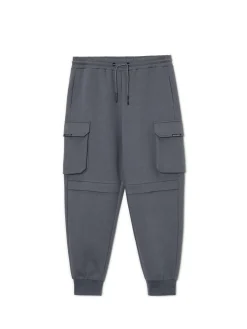 Discount Solidne dresowe joggery regular z kieszeniami Spodnie