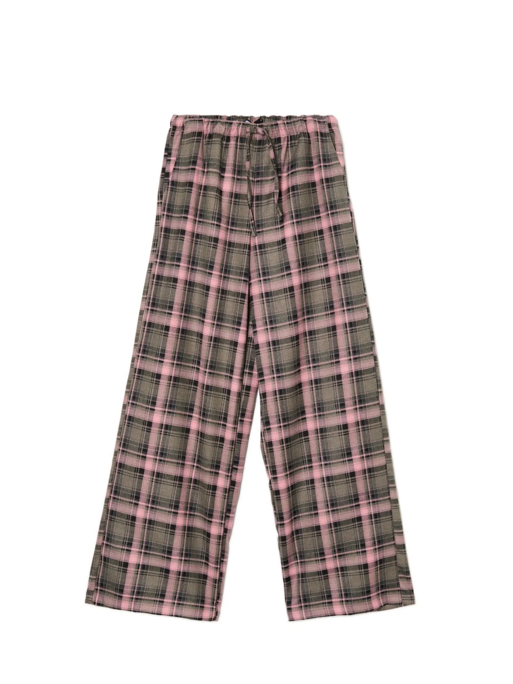 Fashion Spodnie baggy w kratę Spodnie