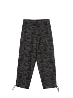 Clearance Spodnie cargo ze wzorem moro Spodnie