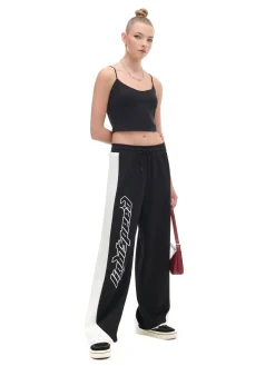Fashion Spodnie dresowe z napisem Spodnie