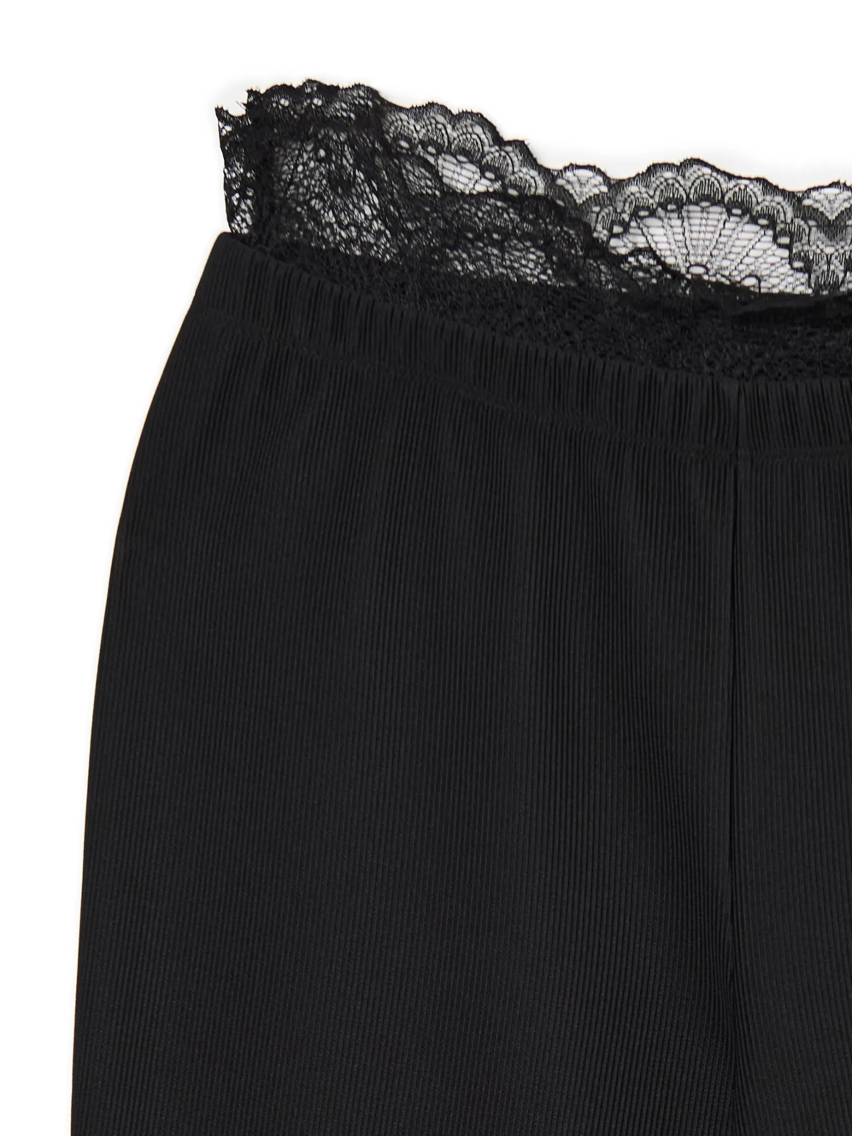 Fashion Spodnie flare z koronką Spodnie