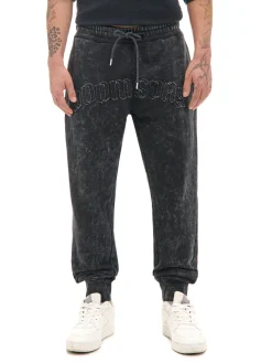 Clearance Spodnie joggery regular z napisem Spodnie