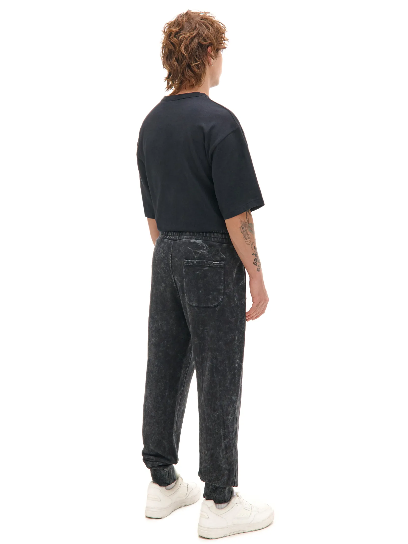 Clearance Spodnie joggery regular z napisem Spodnie