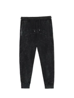 Clearance Spodnie joggery regular z napisem Spodnie
