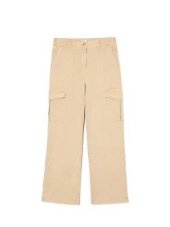 Sale Spodnie straight z kieszeniami cargo Spodnie