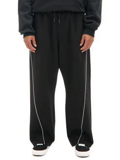 Sale Spodnie wide leg z przeszyciami Spodnie