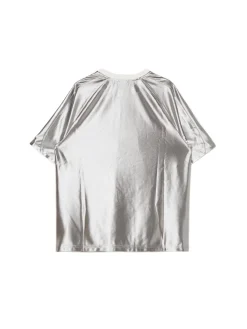Online Srebrna koszulka z nadrukiem UNISEX Unisex|Unisex