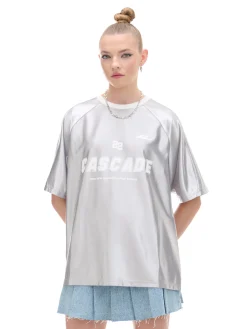 Online Srebrna koszulka z nadrukiem UNISEX Unisex|Unisex
