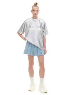 Online Srebrna koszulka z nadrukiem UNISEX Unisex|Unisex