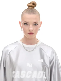 Online Srebrna koszulka z nadrukiem UNISEX Unisex|Unisex