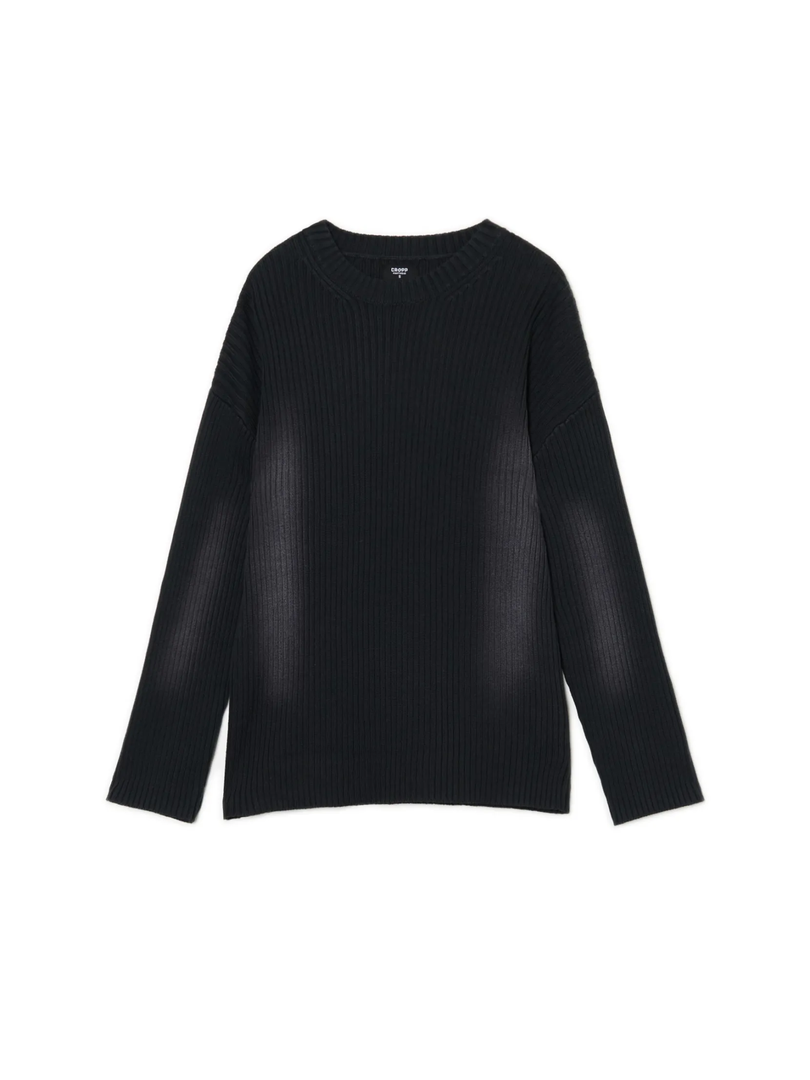 Fashion Sweter oversize z efektem sprania Swetry