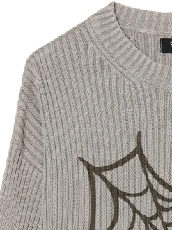 Sale Sweter oversize z nadrukiem serca Swetry