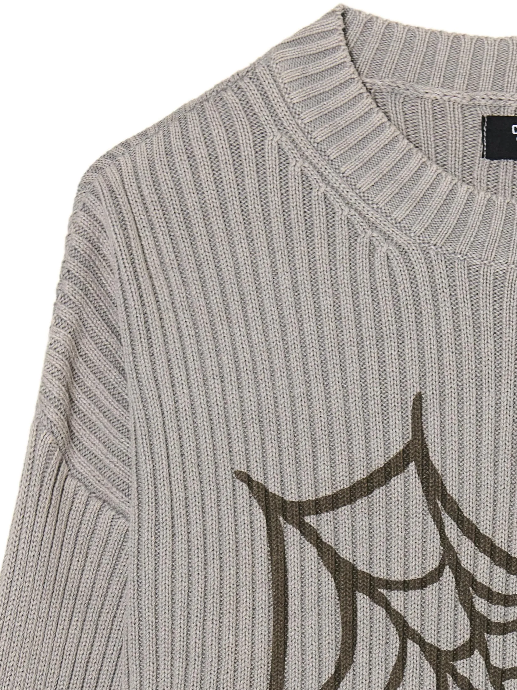 Sale Sweter oversize z nadrukiem serca Swetry
