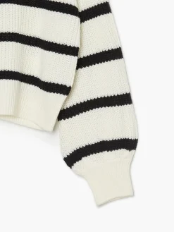 Sale Sweter w czarne paski Swetry