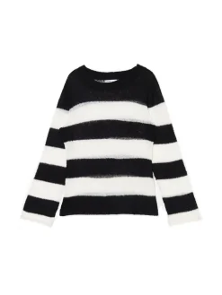 Fashion Sweter w paski Swetry