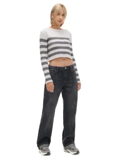 Sale Sweter w poziome paski Swetry