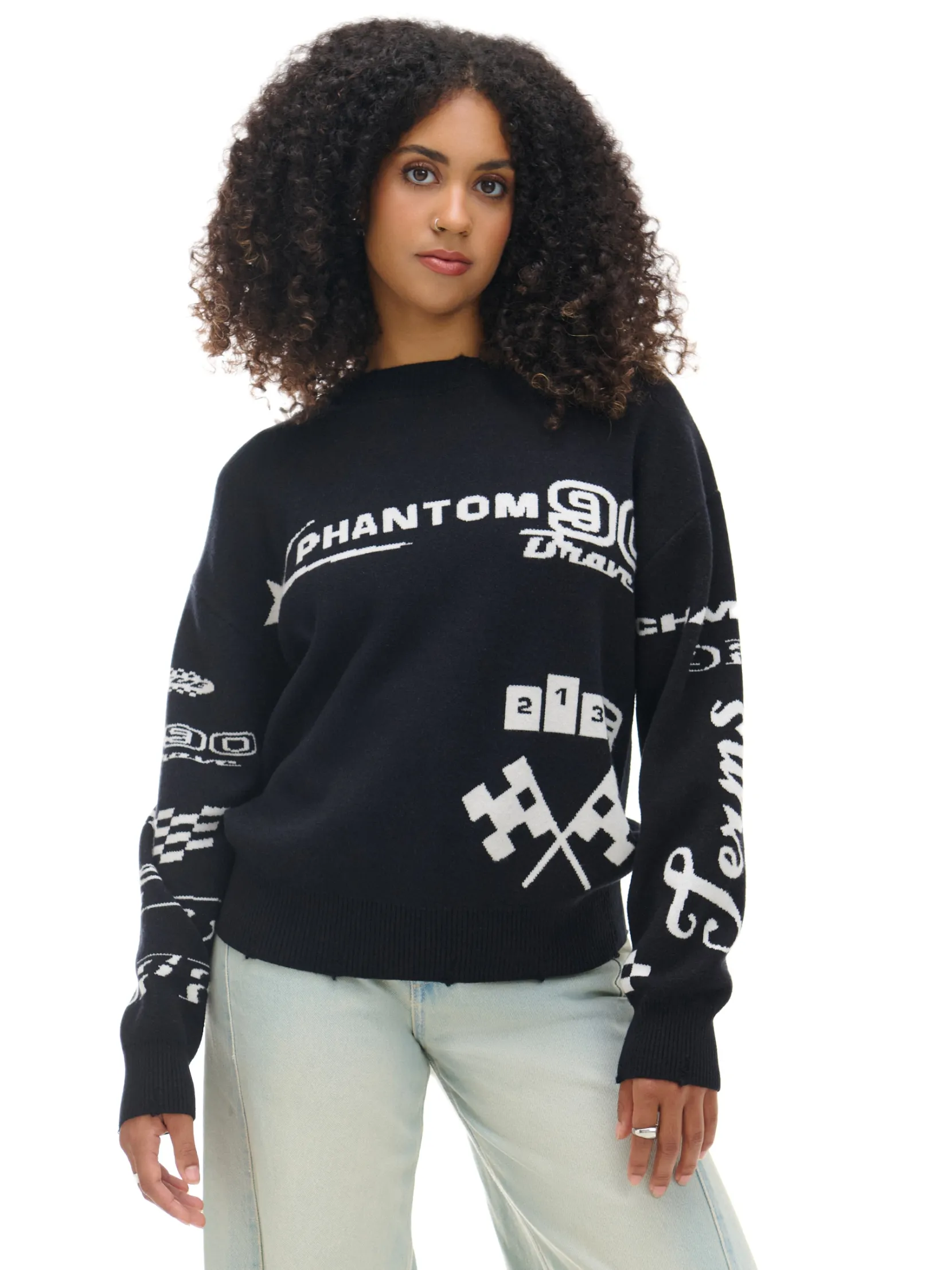 Discount Sweter w racingowym stylu Swetry