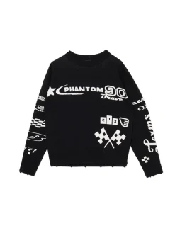 Discount Sweter w racingowym stylu Swetry