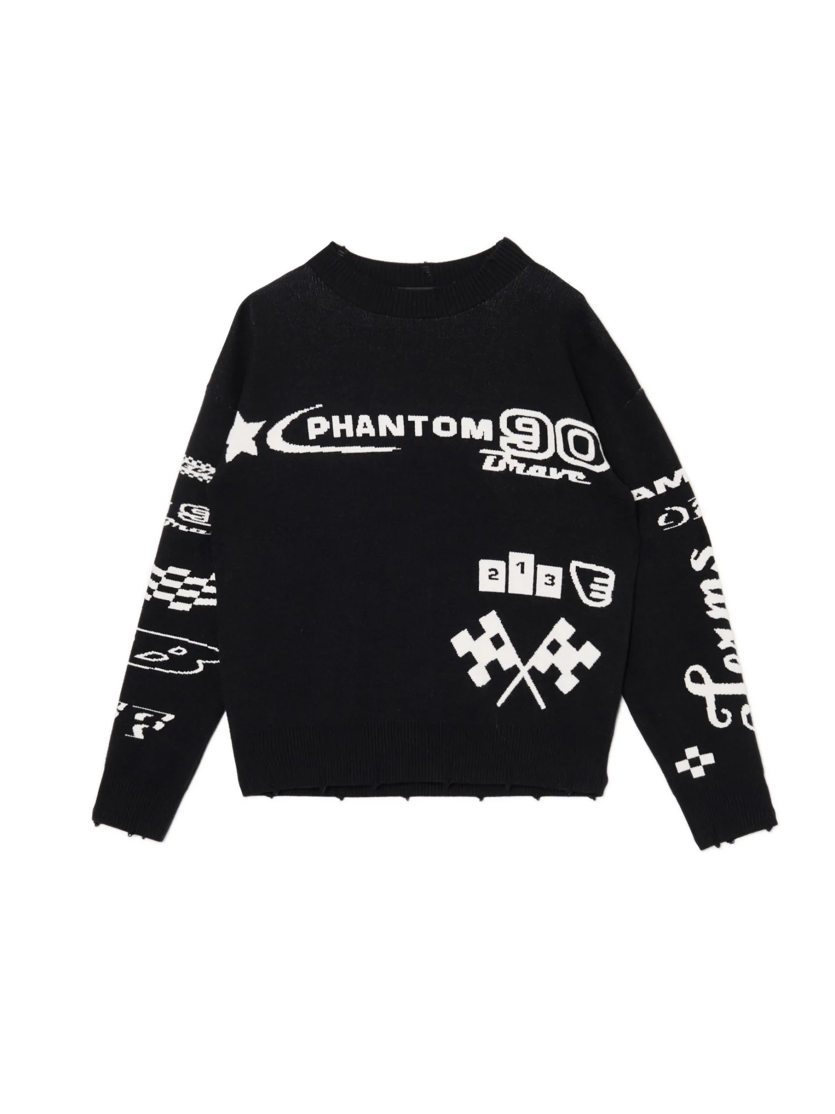 Discount Sweter w racingowym stylu Swetry