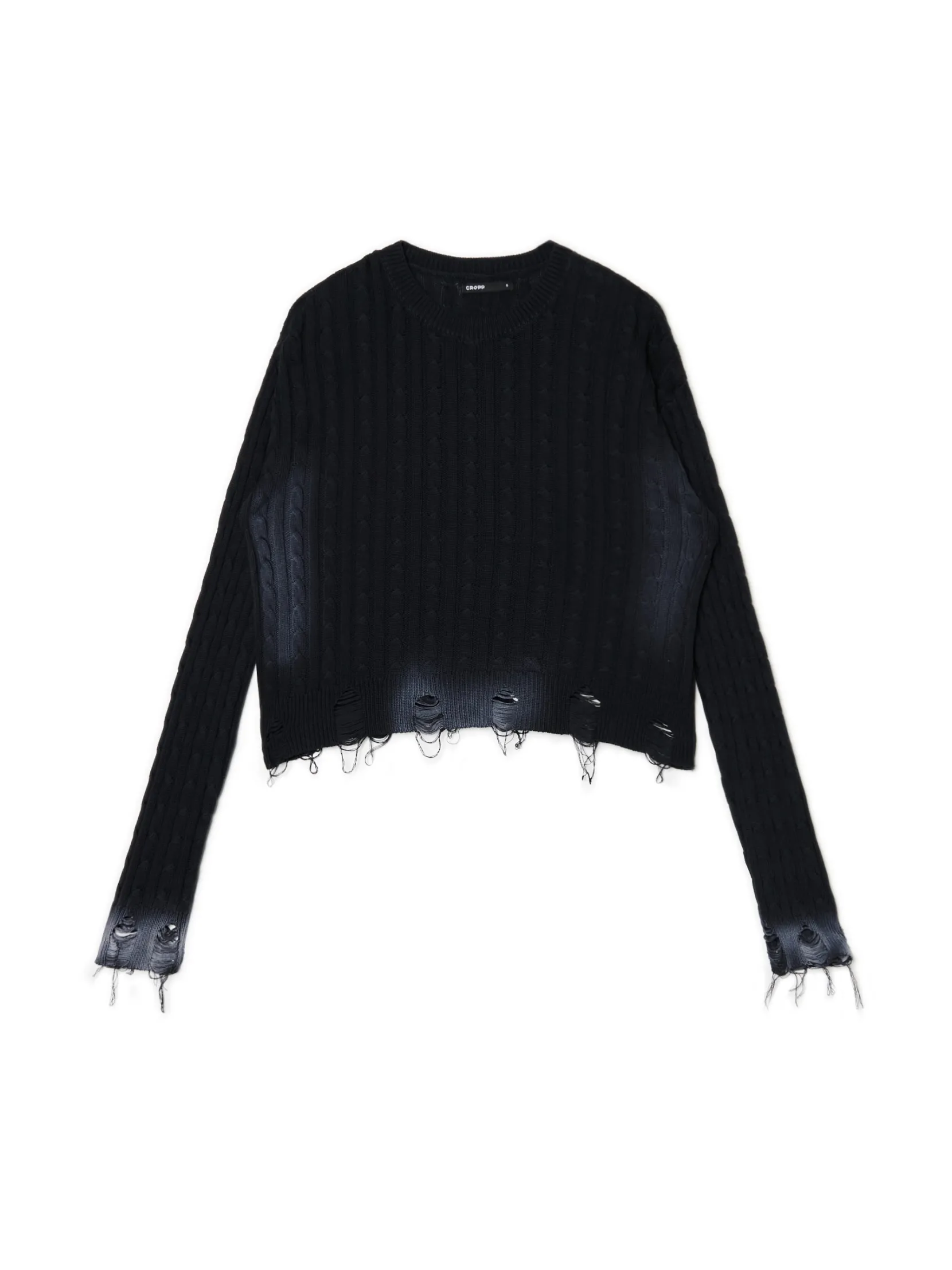 Outlet Sweter z miejscowym efektem wybielenia Swetry