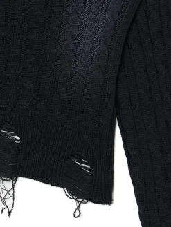 Outlet Sweter z miejscowym efektem wybielenia Swetry