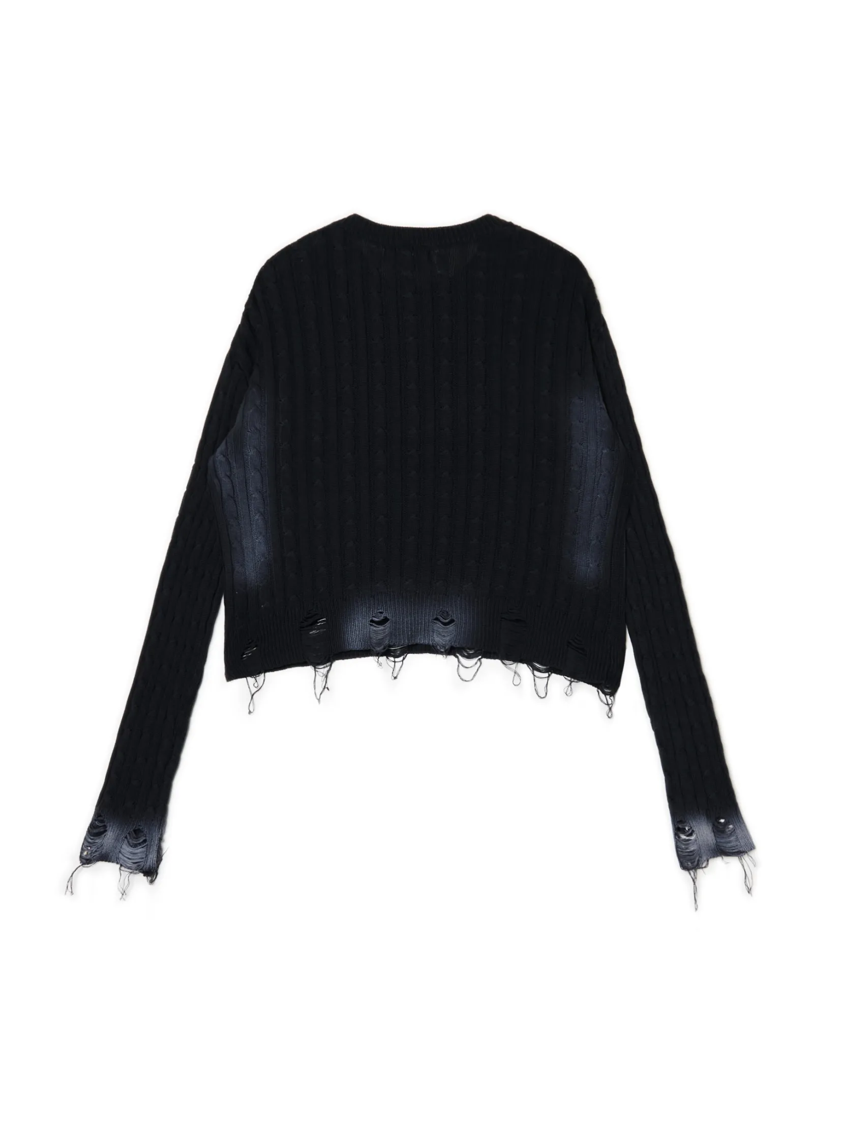 Outlet Sweter z miejscowym efektem wybielenia Swetry