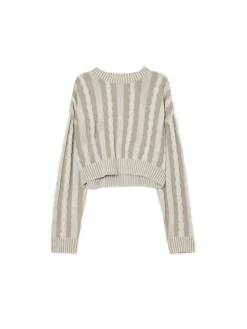 Discount Sweter ze strukturalnym wykończeniem Swetry
