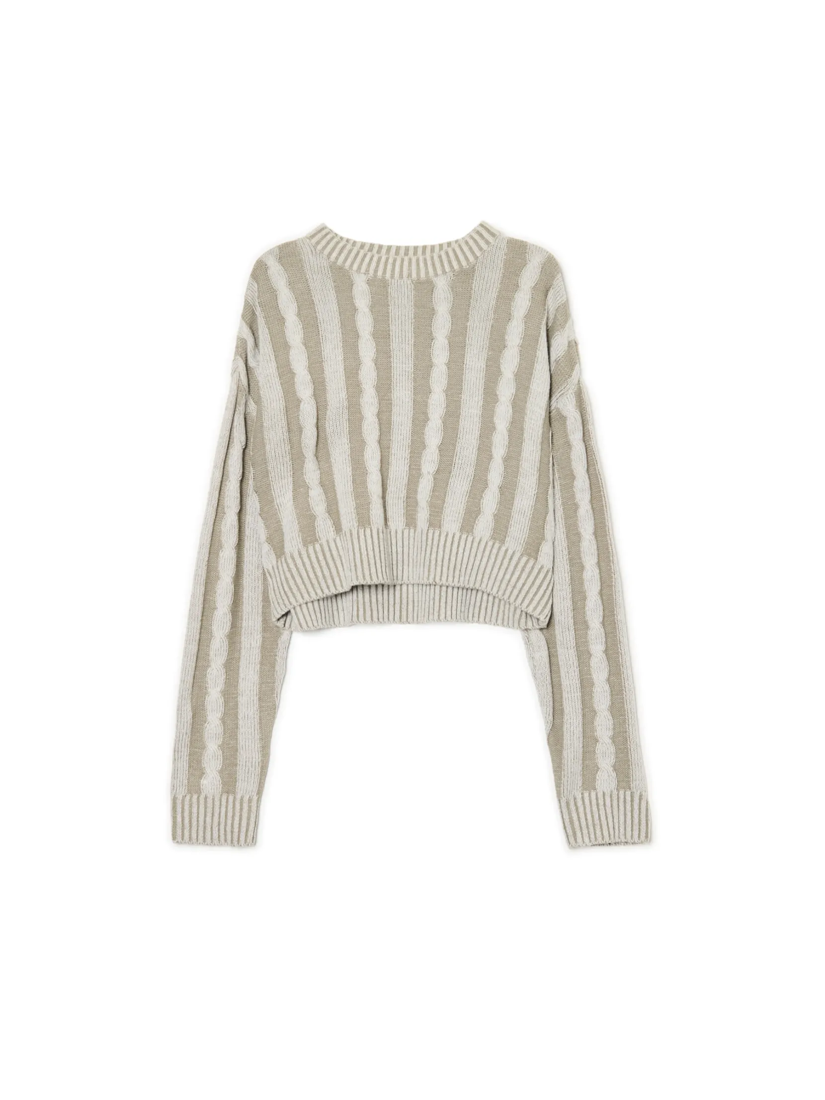 Discount Sweter ze strukturalnym wykończeniem Swetry
