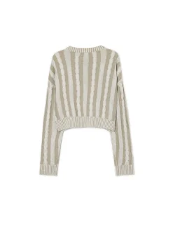 Discount Sweter ze strukturalnym wykończeniem Swetry