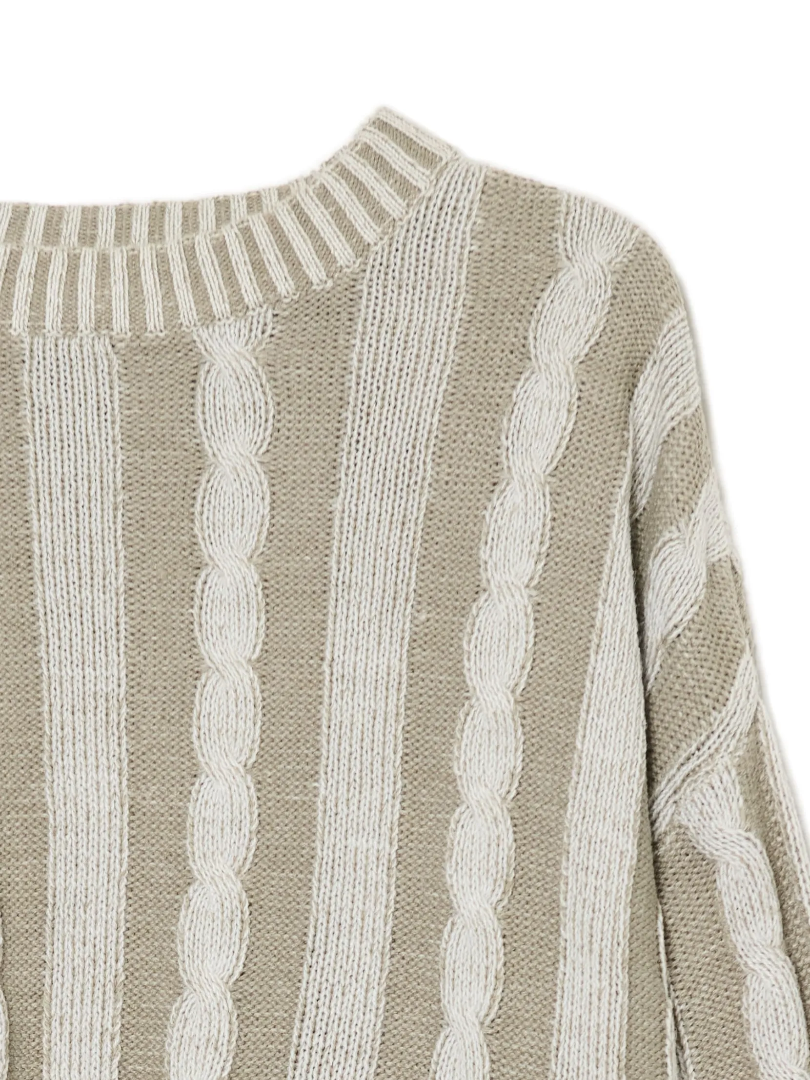 Discount Sweter ze strukturalnym wykończeniem Swetry