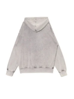 Online Szara bluza hoodie z nadrukiem Bluzy