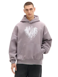 Online Szara bluza z kapturem i nadrukiem UNISEX Bluzy|Unisex