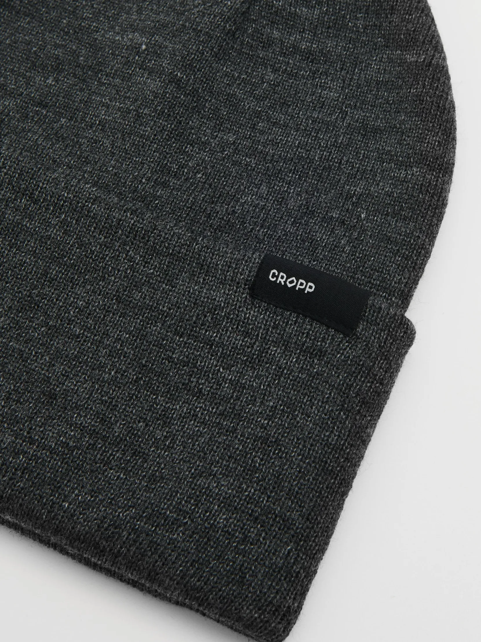 Fashion Szara czapka beanie Czapki|Basic