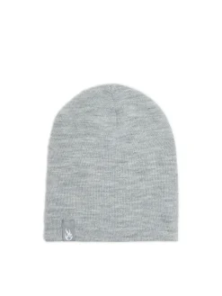Discount Szara czapka beanie z wiskozą Czapki|Basic