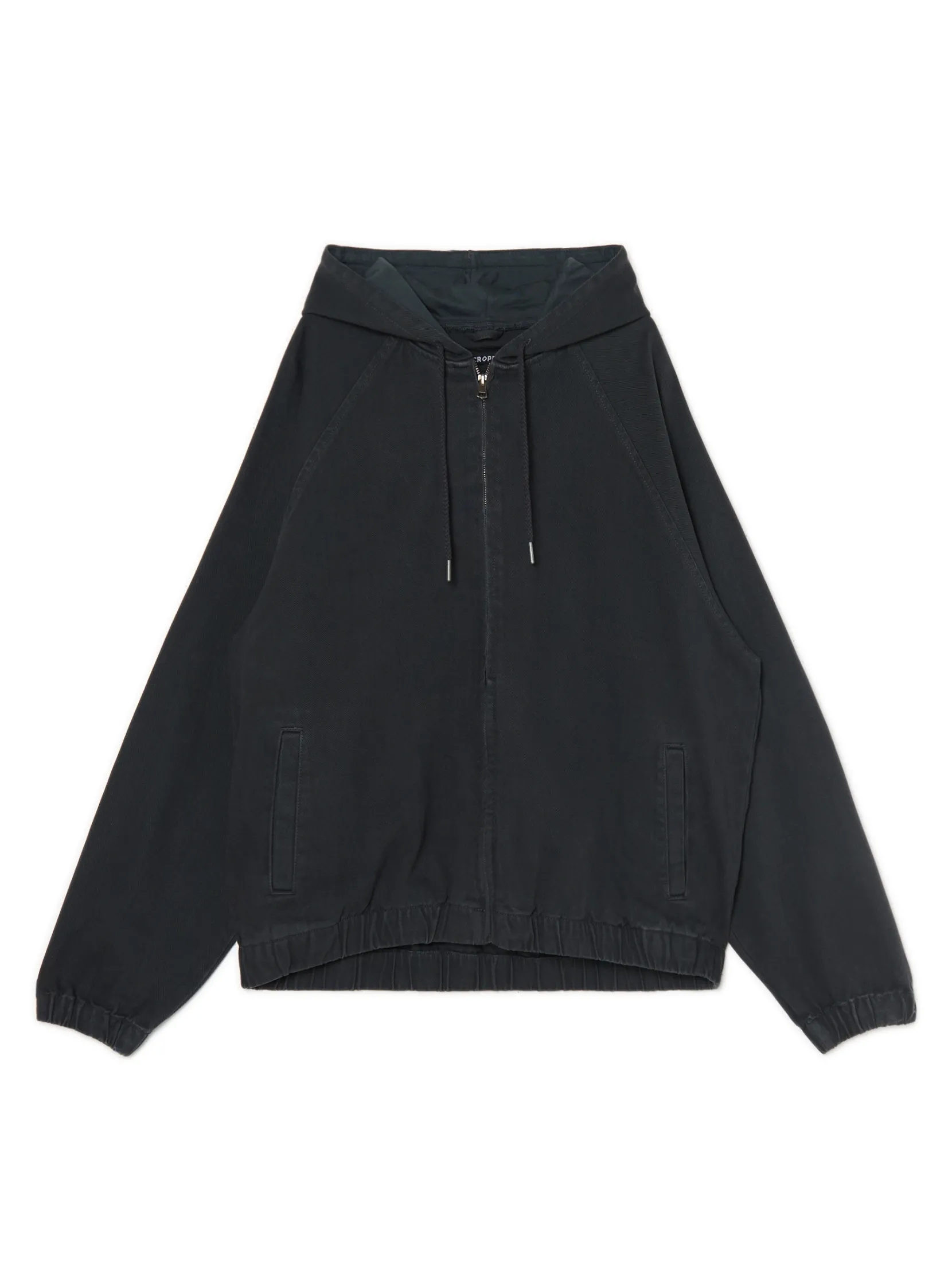 New Szara jeansowa kurtka z kapturem Denim