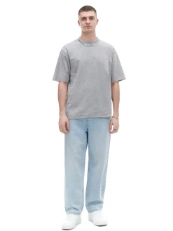 Fashion Szara koszulka acid wash Koszulki
