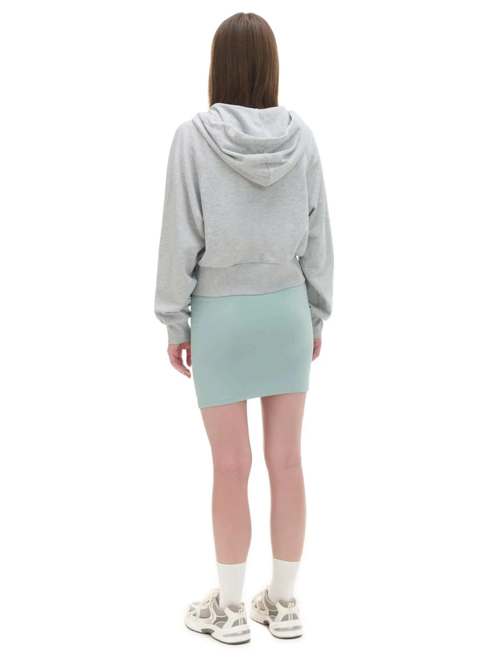 Outlet Szara rozpinana bluza z kapturem Bluzy