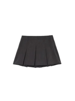 Sale Szara spódnica mini Spódnice|Sety