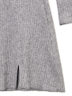 Outlet Szara sukienka mini z długimi rękawami Sukienki, Kombinezony