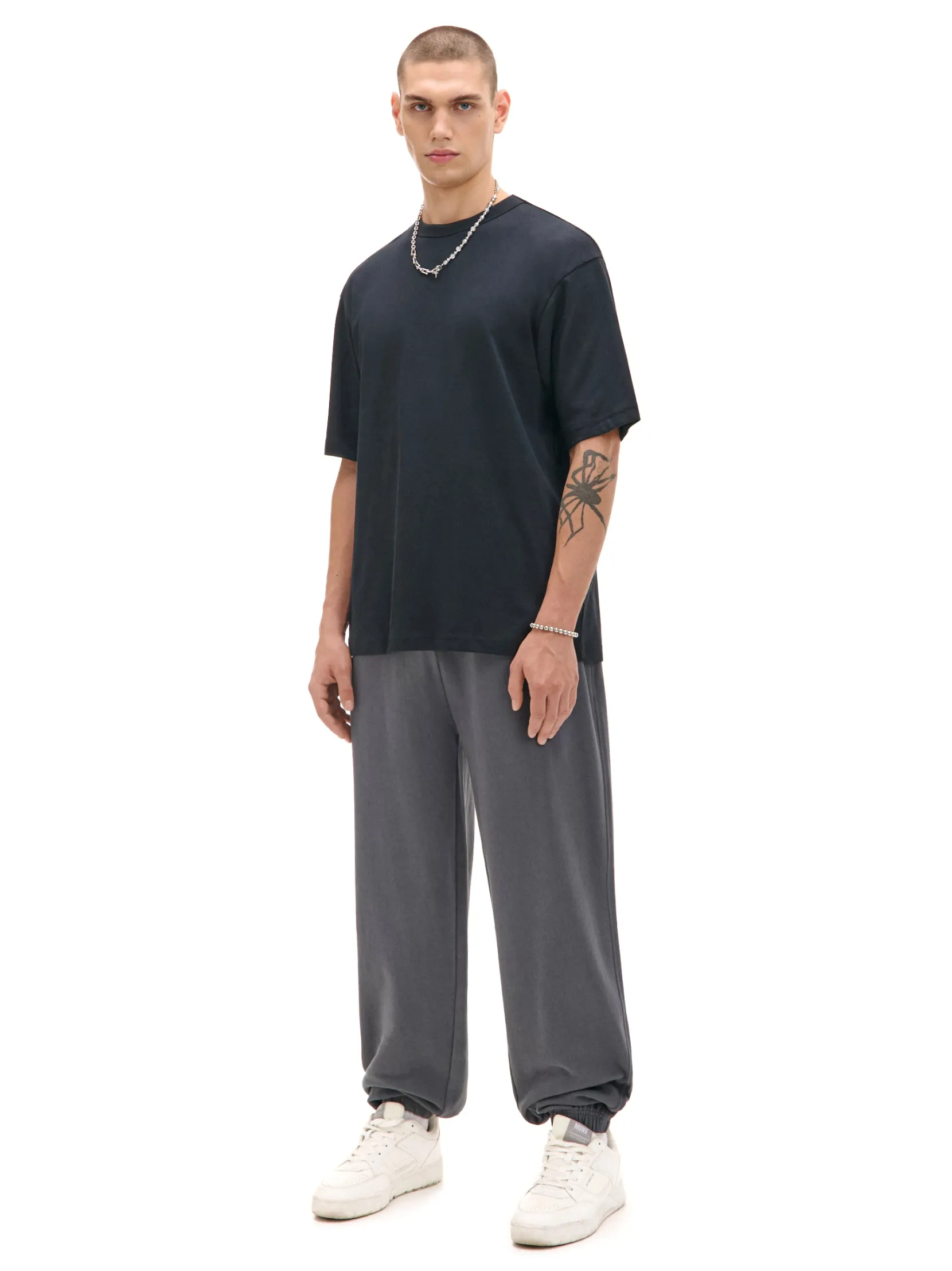 Clearance Szare dresowe joggery comfort Spodnie|Sety