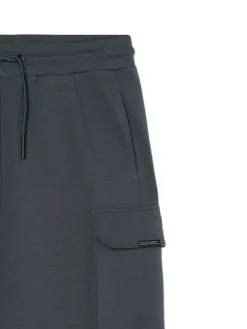 Discount Szare dresowe joggery z kieszeniami Spodnie