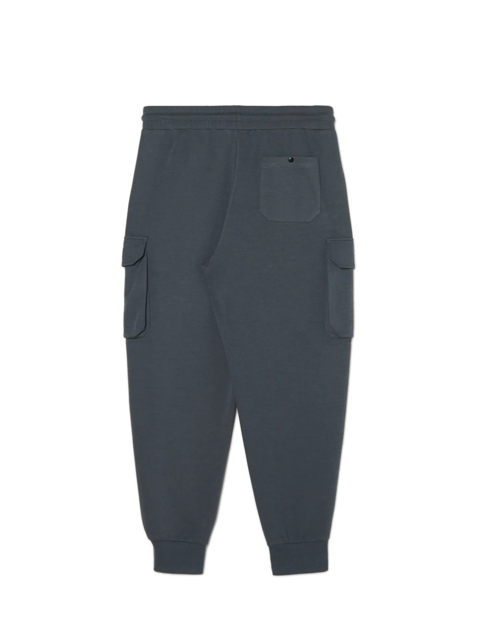 Discount Szare dresowe joggery z kieszeniami Spodnie