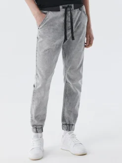 Best Szare jeansowe joggery Jeansy