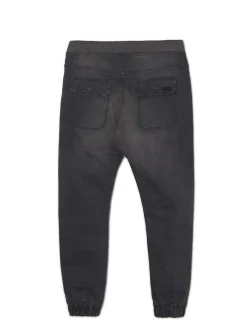 Fashion Szare jeansowe joggery Jeansy