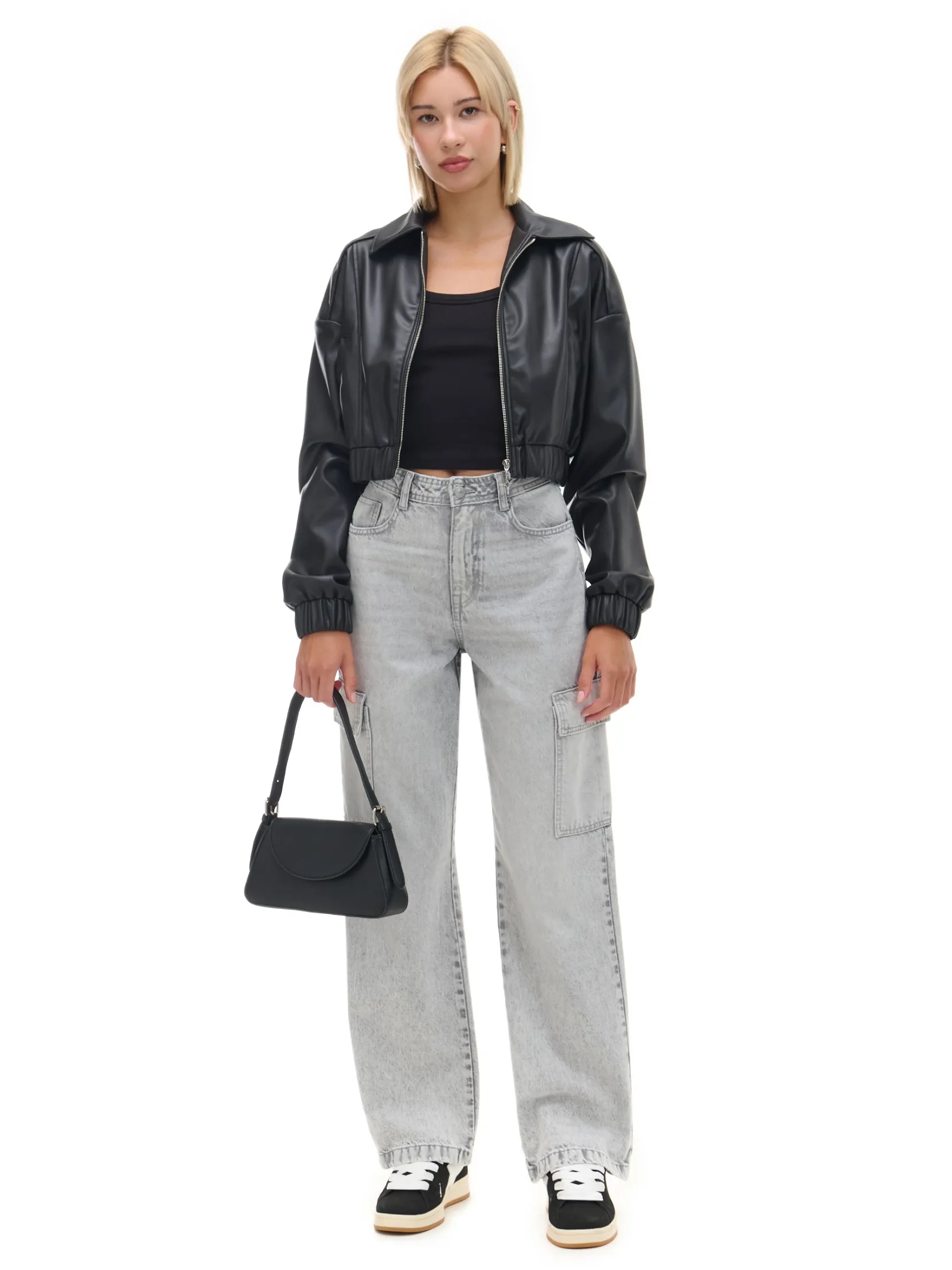 Clearance Szare jeansy baggy Jeansy