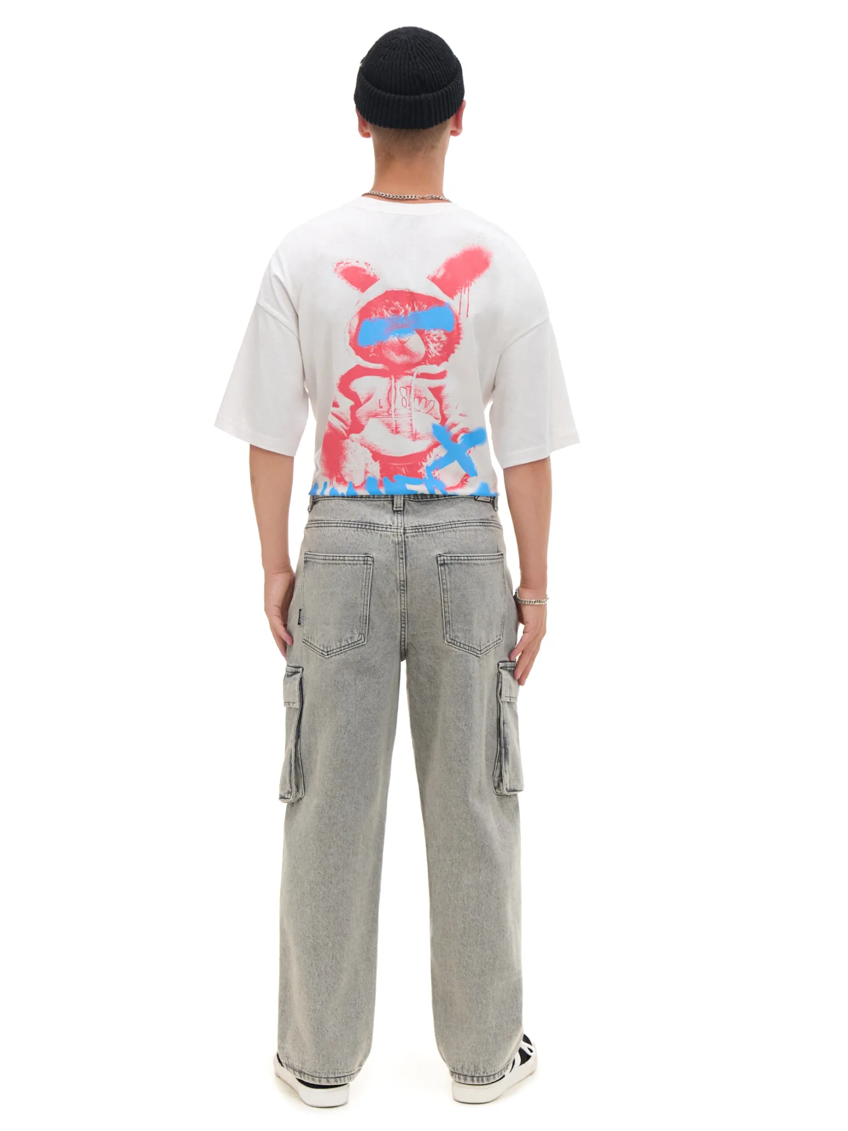 Best Szare jeansy baggy Jeansy|Baggy